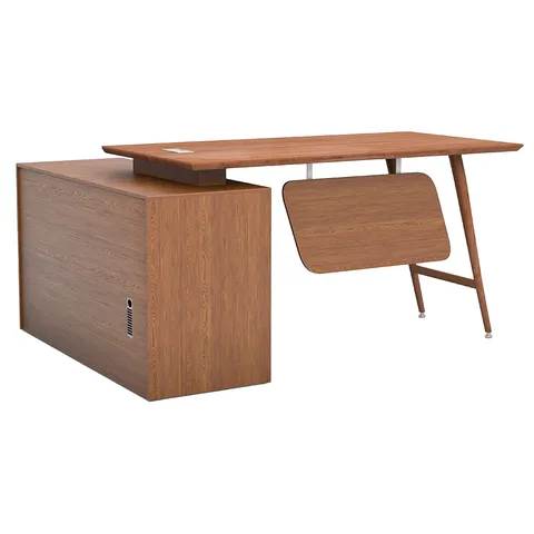 Senior Executive Table With Side Table