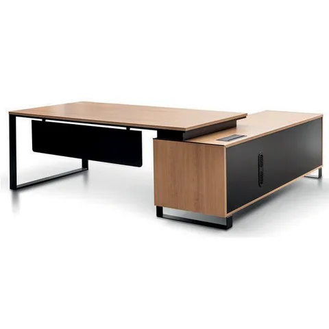 Senior Executive Table With Side Table