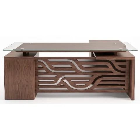 Senior Executive Table With Side Table & 3 Drawer